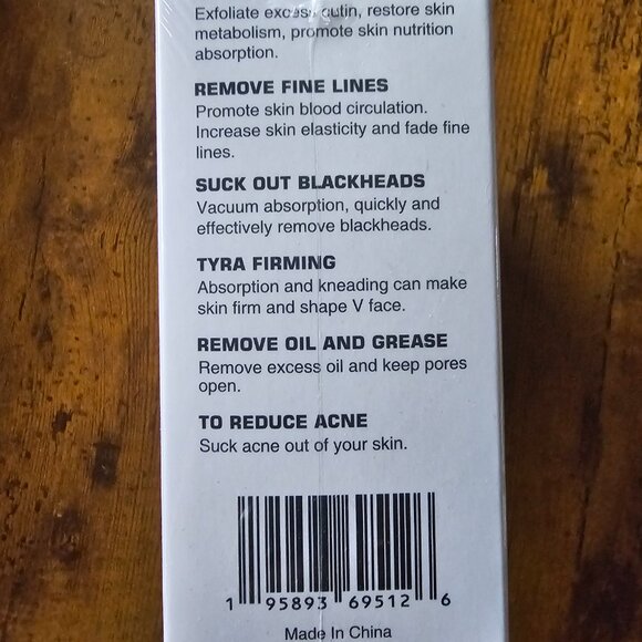 Rechargeable Blackhead Remover Vacuum – 5 Heads, LED Display, New - Picture 2 of 4